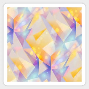 seamless Geometric pattern of crystals Sticker